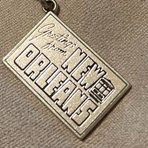 Tiffany Silver New Orleans Post Card Charm